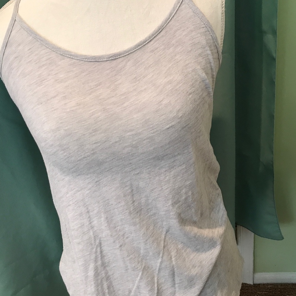 Grey racer back tank top Brandon Melville
